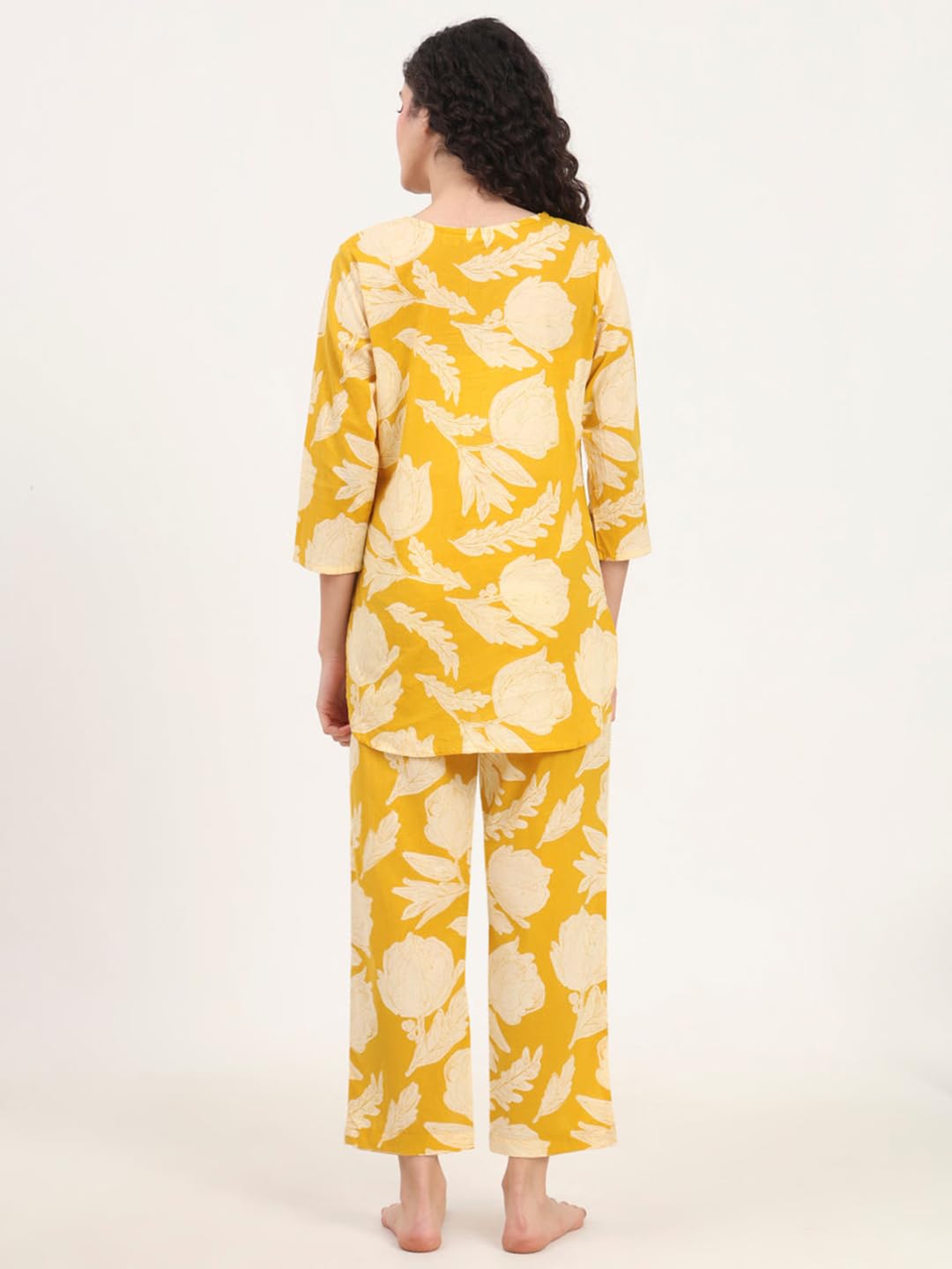 Tee Projekt Co Ord Set For Women Stylish | Ethnic Co Ord Set For Women Yellow
