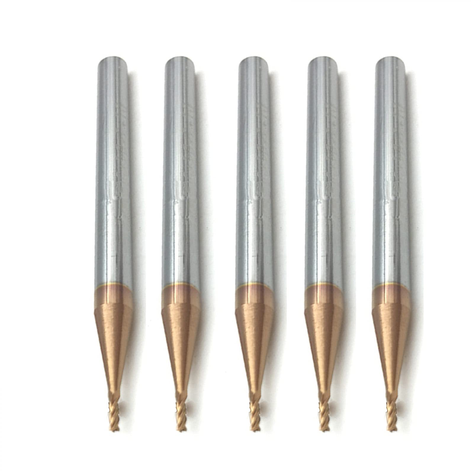 BERWENNY YINGJUN HRC55 Carbide End Mills 4Flutes Milling Cutter Tungsten Steel CNC Maching Cutting Tool (Cutting Edge Diameter : 3.5X4DX50L, Dimensions : 5PCS)