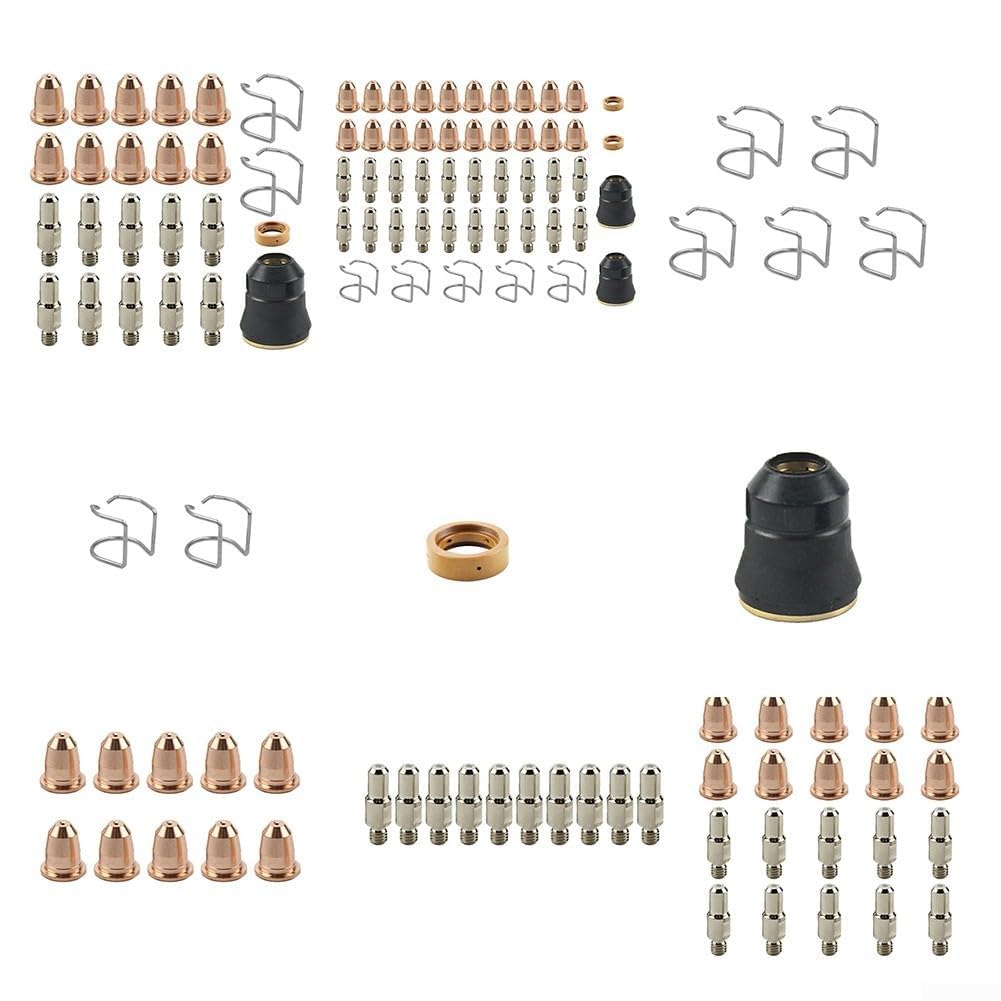 Materiały eksploatacyjne do palników do cięcia pla Zestawy części palnika do cięcia plazmowego urządzeń Chicago Electric 95136 i Razorweld CUT 45(24pcs kit)