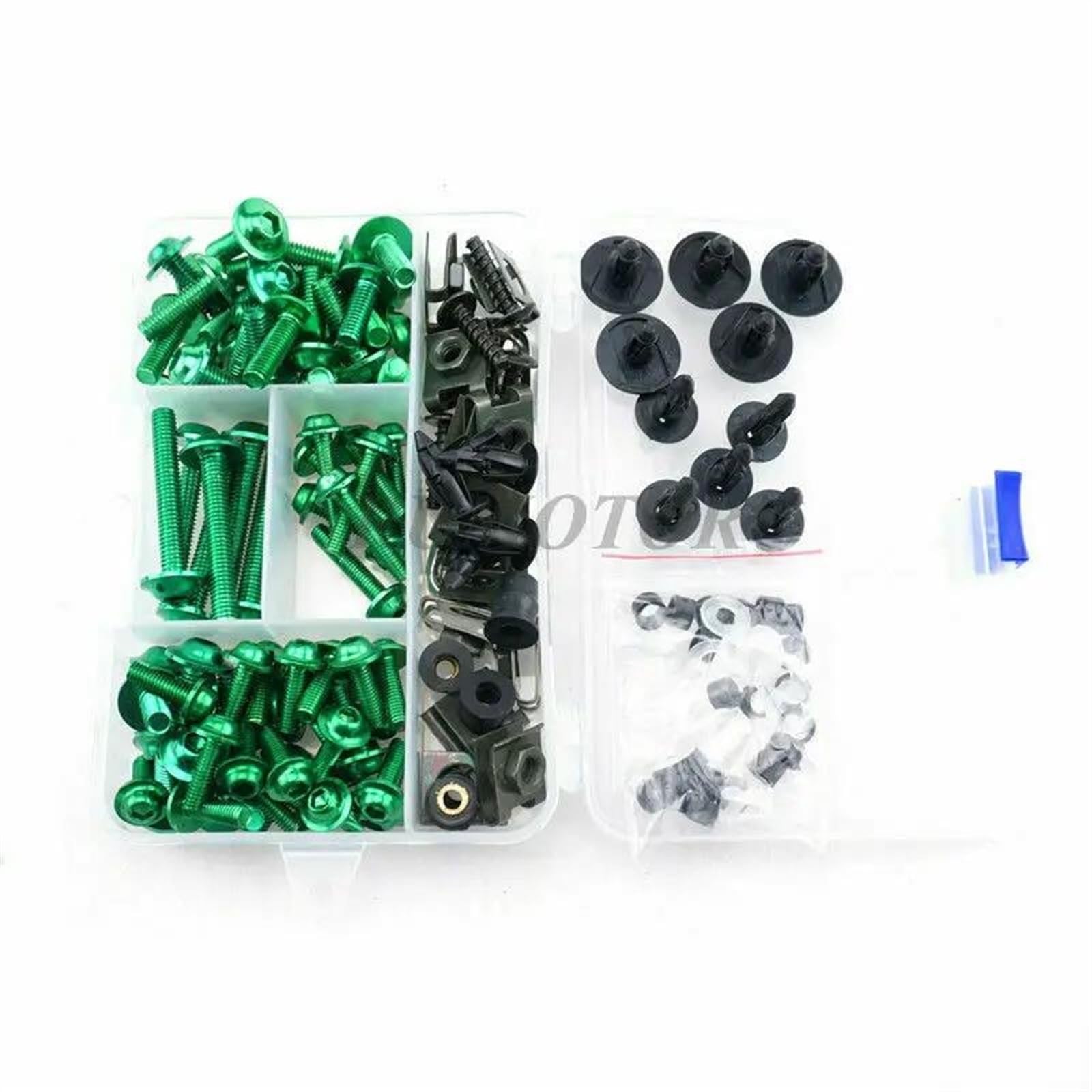 Motorcycle Fairing Bolts Kits Screws Bodywork Speed Nuts Bolt For Ducati 848 EVO 1098 1198 1098S 1098R 1198S 07-13 200x CNC Alloy(Green)