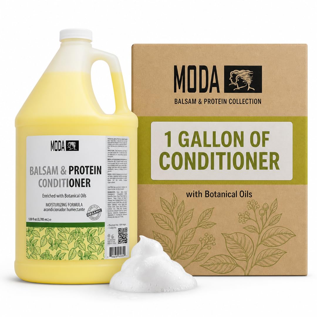 MODA Salon Hair Conditioner, Balsam and Protein Deep Conditioning, 128 oz
