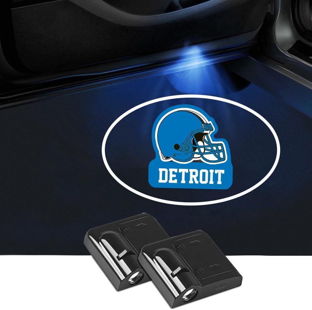 2Pcs LED Car Door Light Wireless Projector Football Fans Wireless Courtesy Ghost Shadow Lights