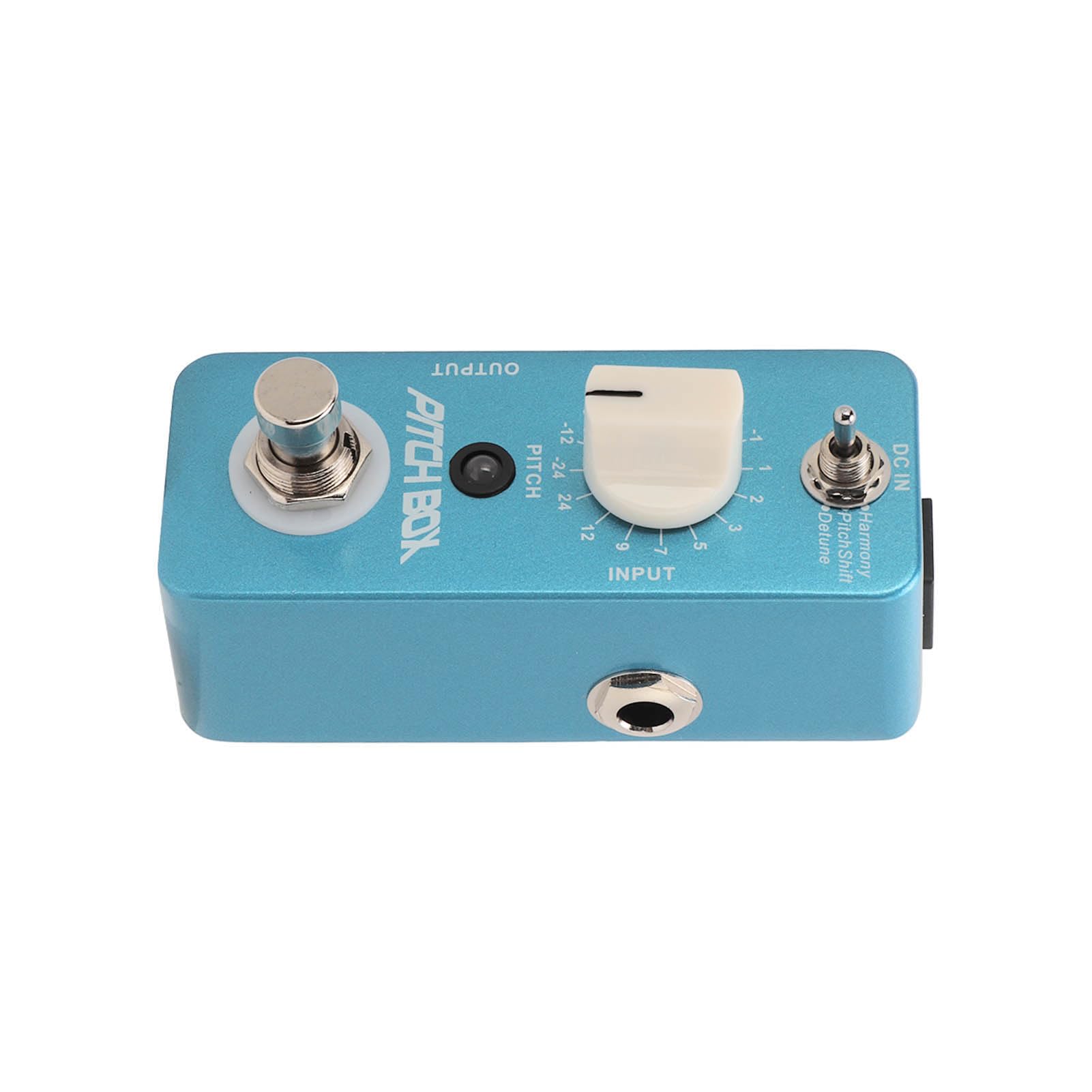 Pedale 'effetto Riverbero Blu di Chitarra in Metallo per Prestazioni Espressive con Effetti di Armonizzatore, Alimentazione per Chitarristi
