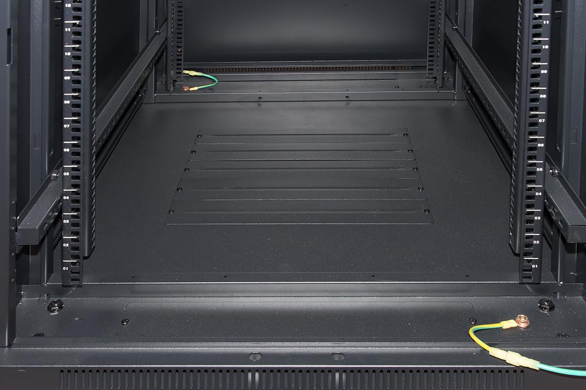 Armadio Rack 19" 27U Reti 600x800 Nero Porta Vetro