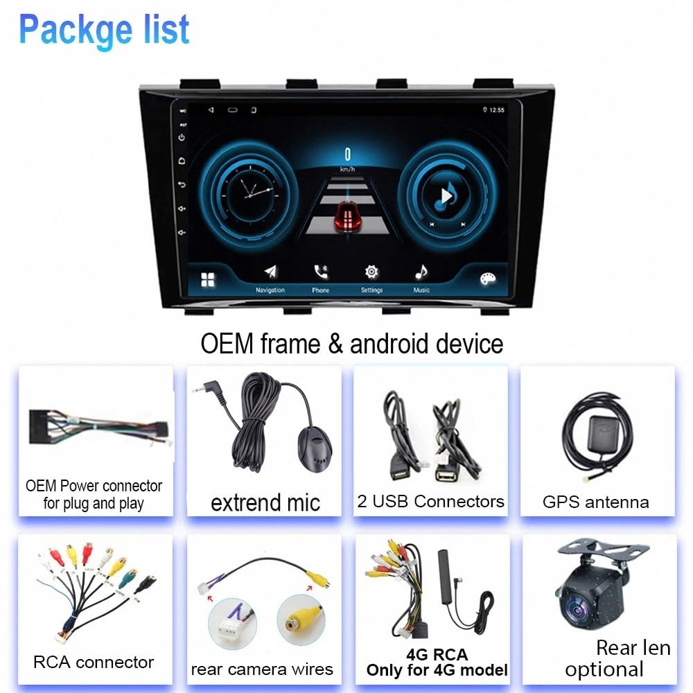 Multimedia Radio dla Geely Emgrand EC8 2009-2015 Android 15 9 Inch Car Play Screen with Gps Wifi Bt Fm For, 8 Core 4G+64G