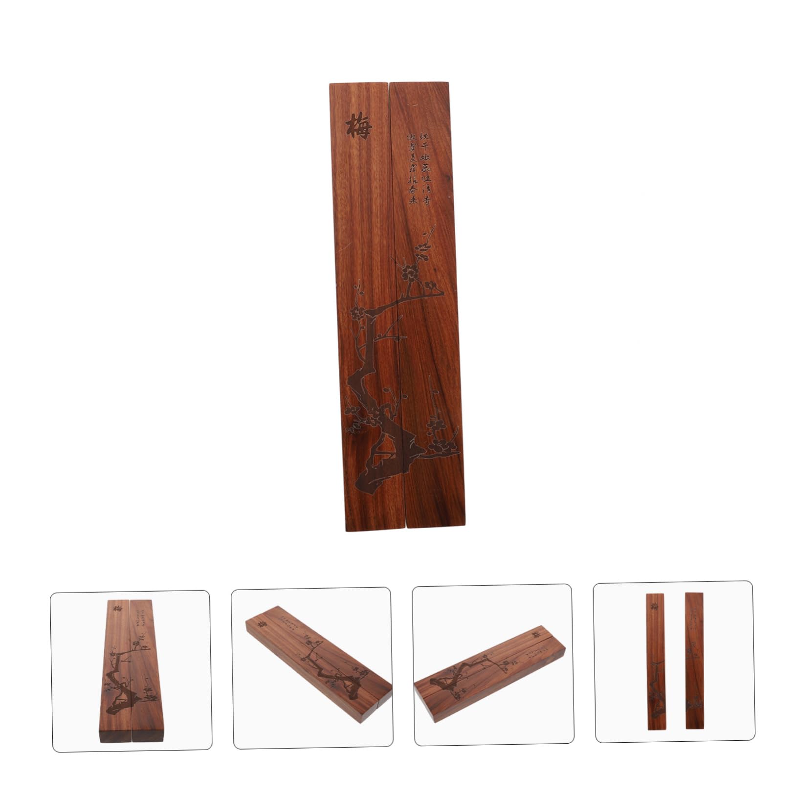 Toddmomy 2pezzi Fermacarte Legno Per Calligrafia Pesi Per Eleganti Legno Di Ziziphus e Ebano Per Ufficio e Studio Creativo