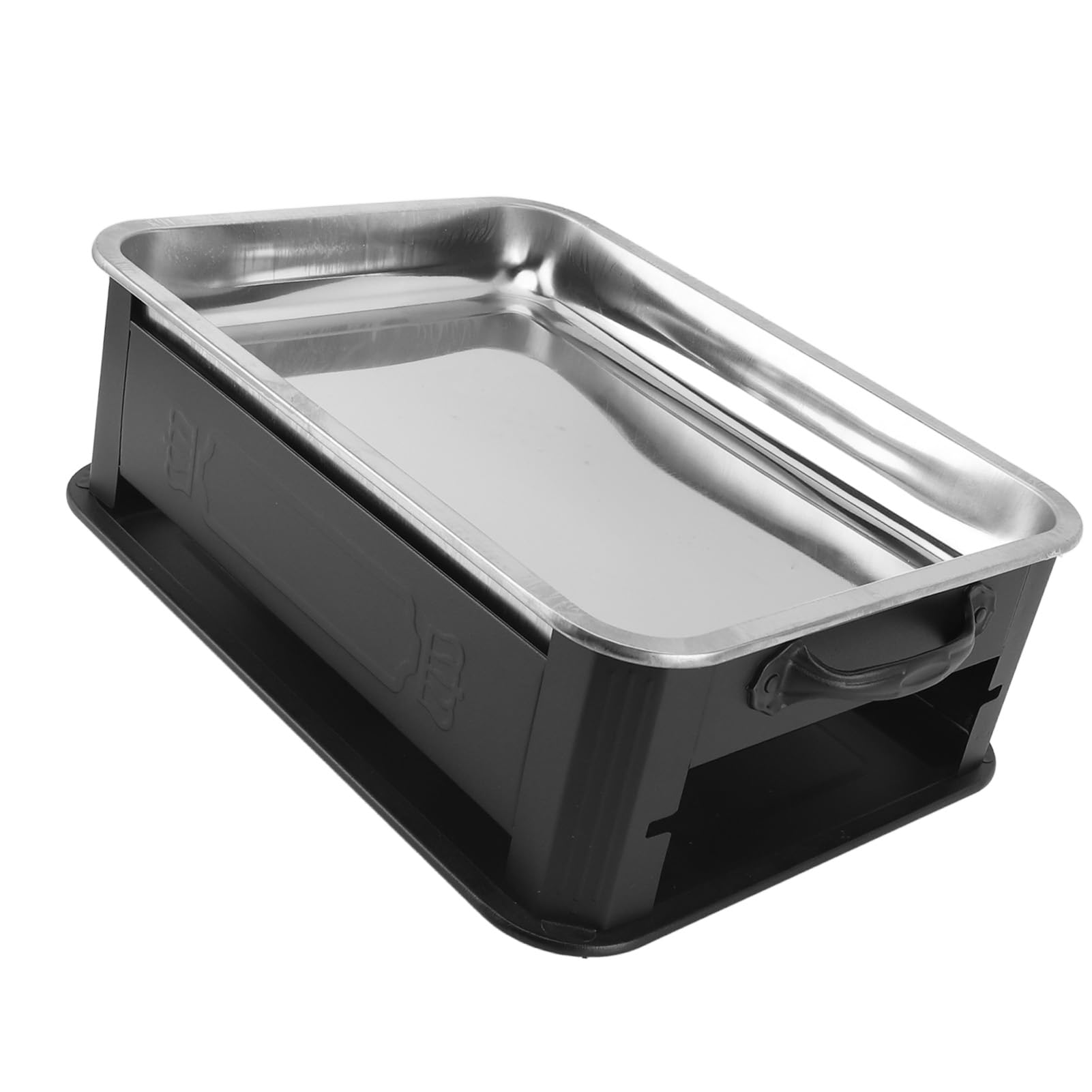 Fdit Griglia Rettangolare per Pesce con Alcol, Padella per Pesce Facile da Cuocere in Acciaio Inossidabile per Interna Ed Esterna (#4)