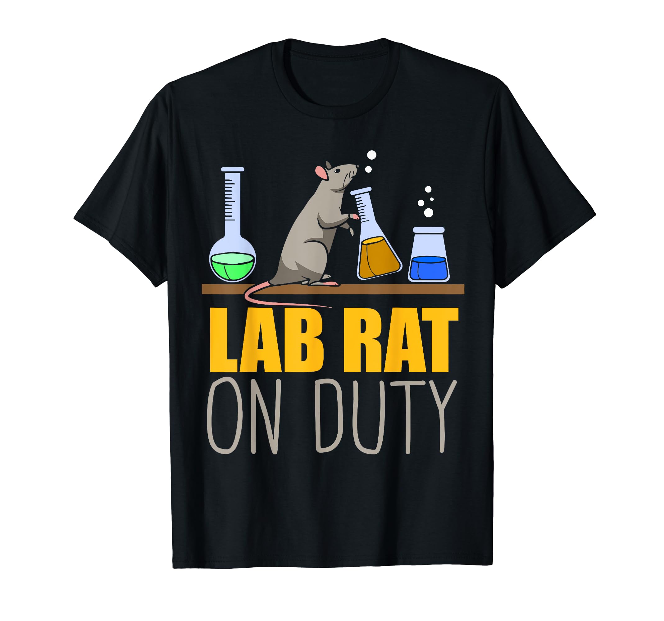Lab Rat on Duty - Chemistry Mouse Lab Rat T-Shirt