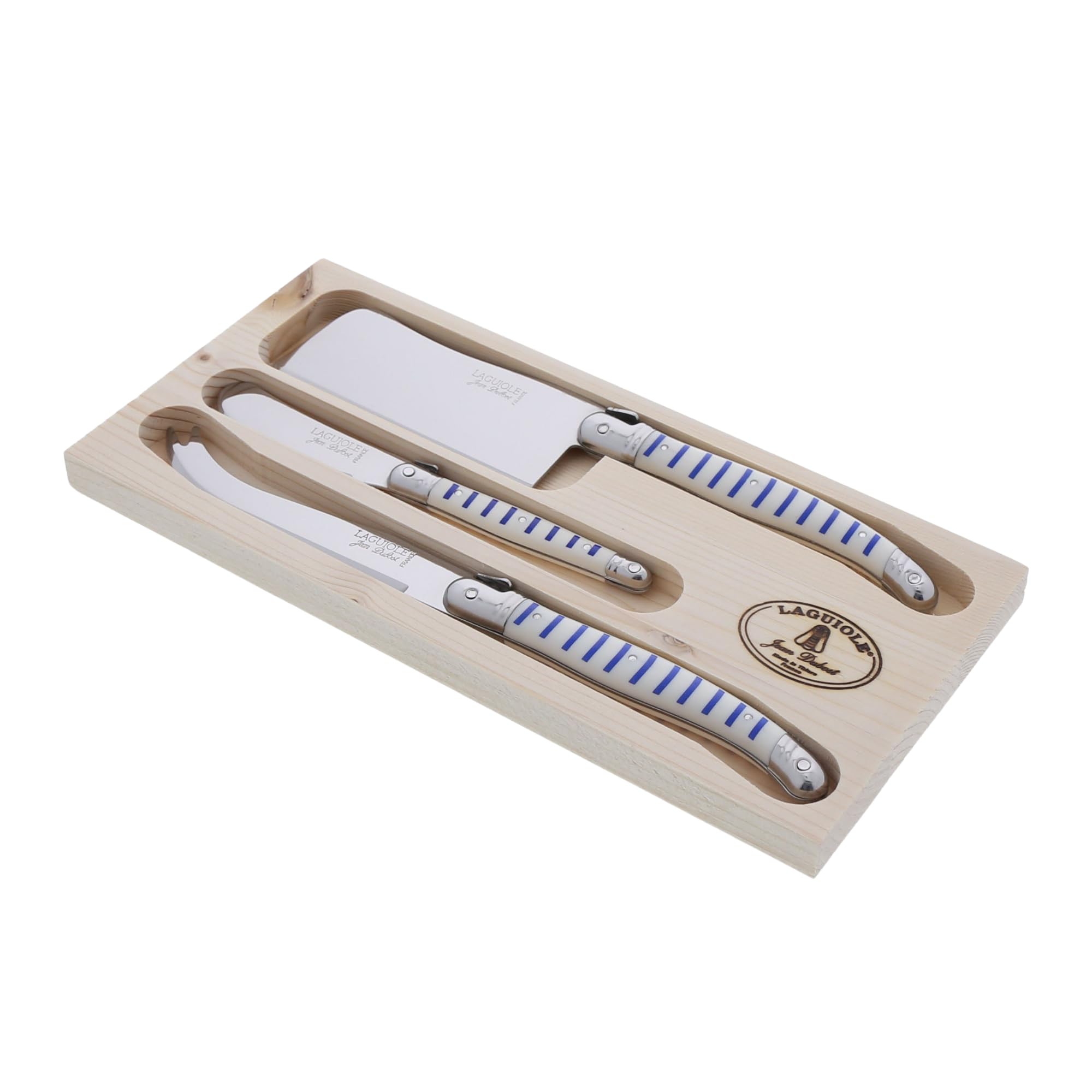 Amazon.com: Jean Dubost Laguiole 3-Piece Cheese Knife Set
