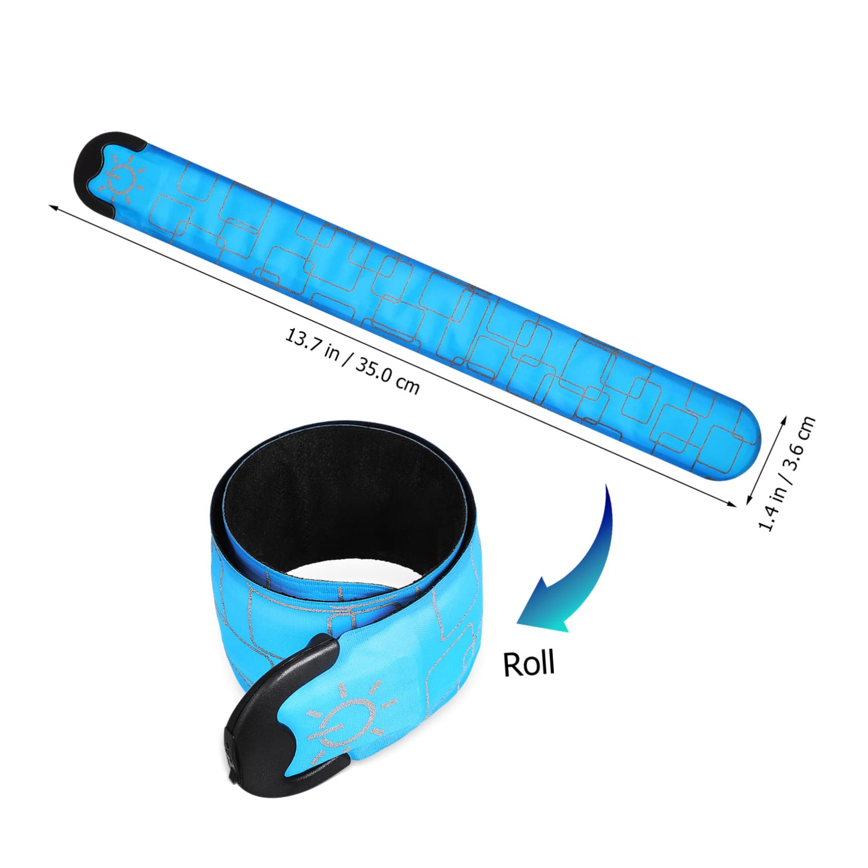 BESPORTBLE Paquete De 4 Brazaletes Led De Alta Visibilidad para Correr Andar En Bicicleta Y Trotar para Seguridad Nocturna.