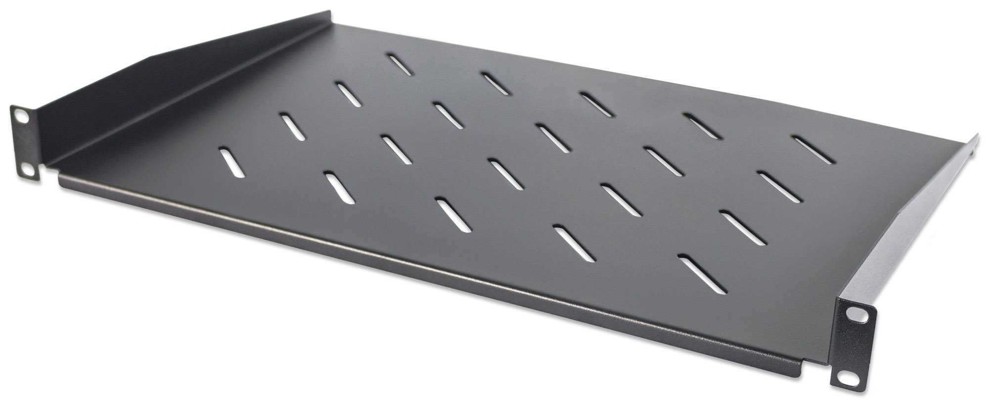 Intellinet 19"" Cantilever Shelf 1U Shelf Depth 350Mm Vented Max 25Kg Black Three