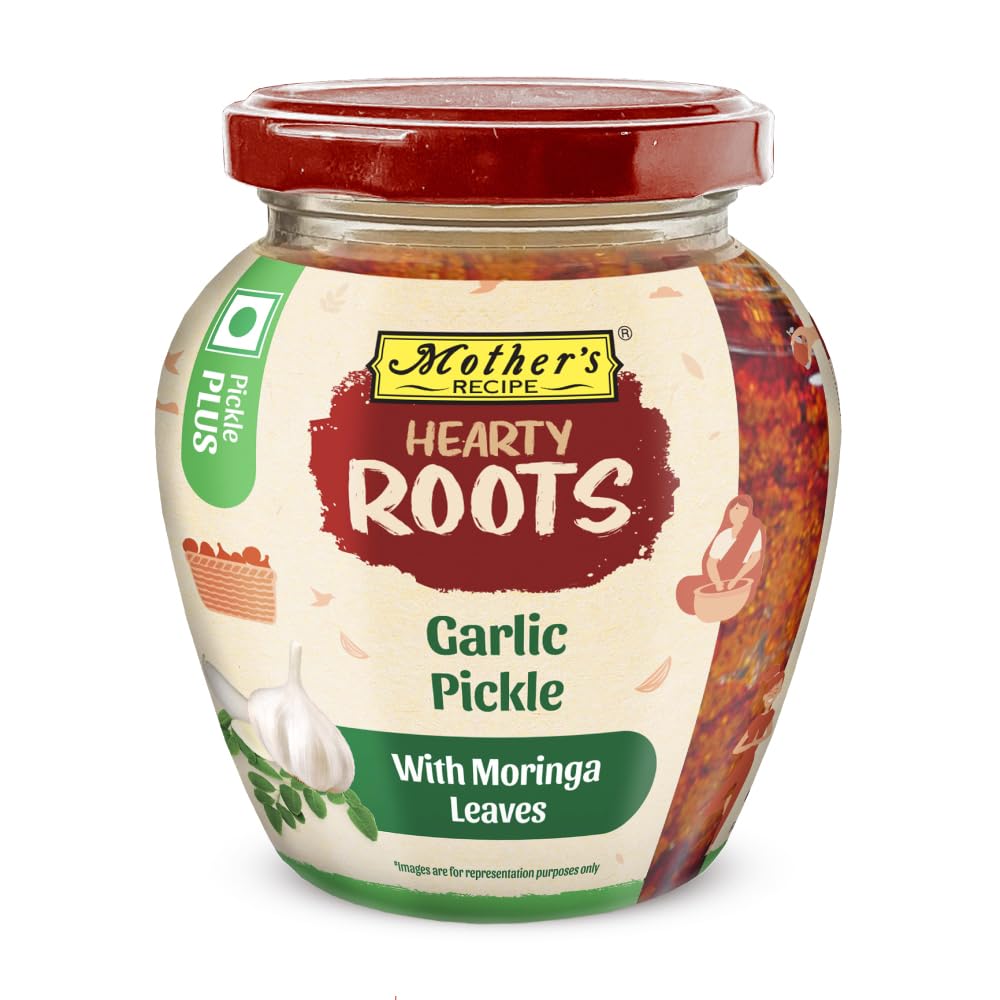 Mothers Recipe Hearty Roots Garlic Pickle with Moringa Leaves, 300 g-image-46