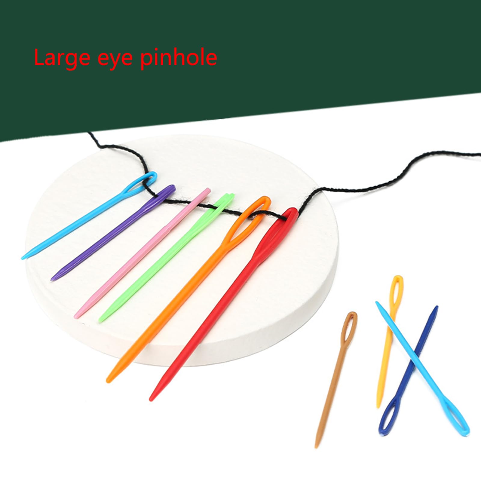 100 aghi da cucito con occhio grande, 5,5 cm/6,9 cm/8,9 cm, aghi da ricamo