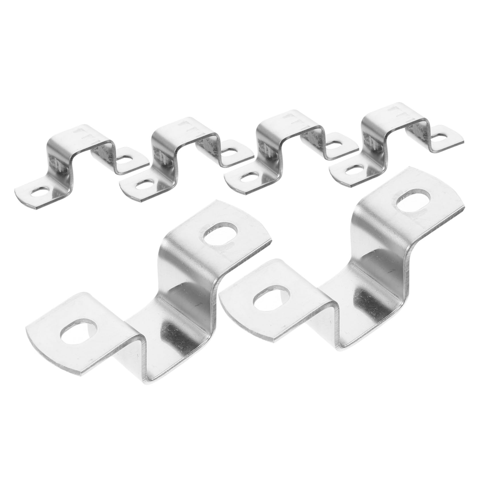 ARTIBETTER 6pcs u Brackets Stainless Steel Pipe Clamp Easy Installation for Woodworking Square Tubing