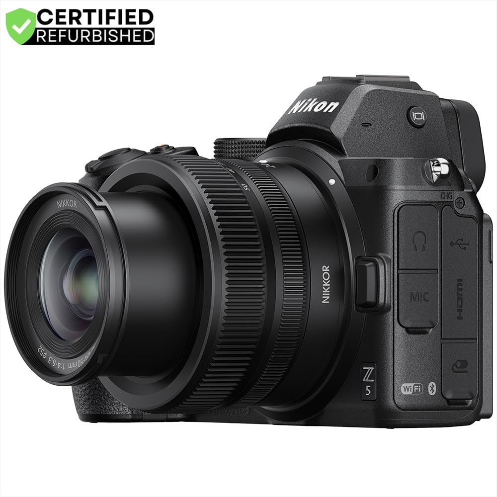 Nikon 1642 Z5 Full Frame Mirrorless Camera Body FX 4K UHD + 24-50mm f/4-6.3 Lens Kit - (Renewed)