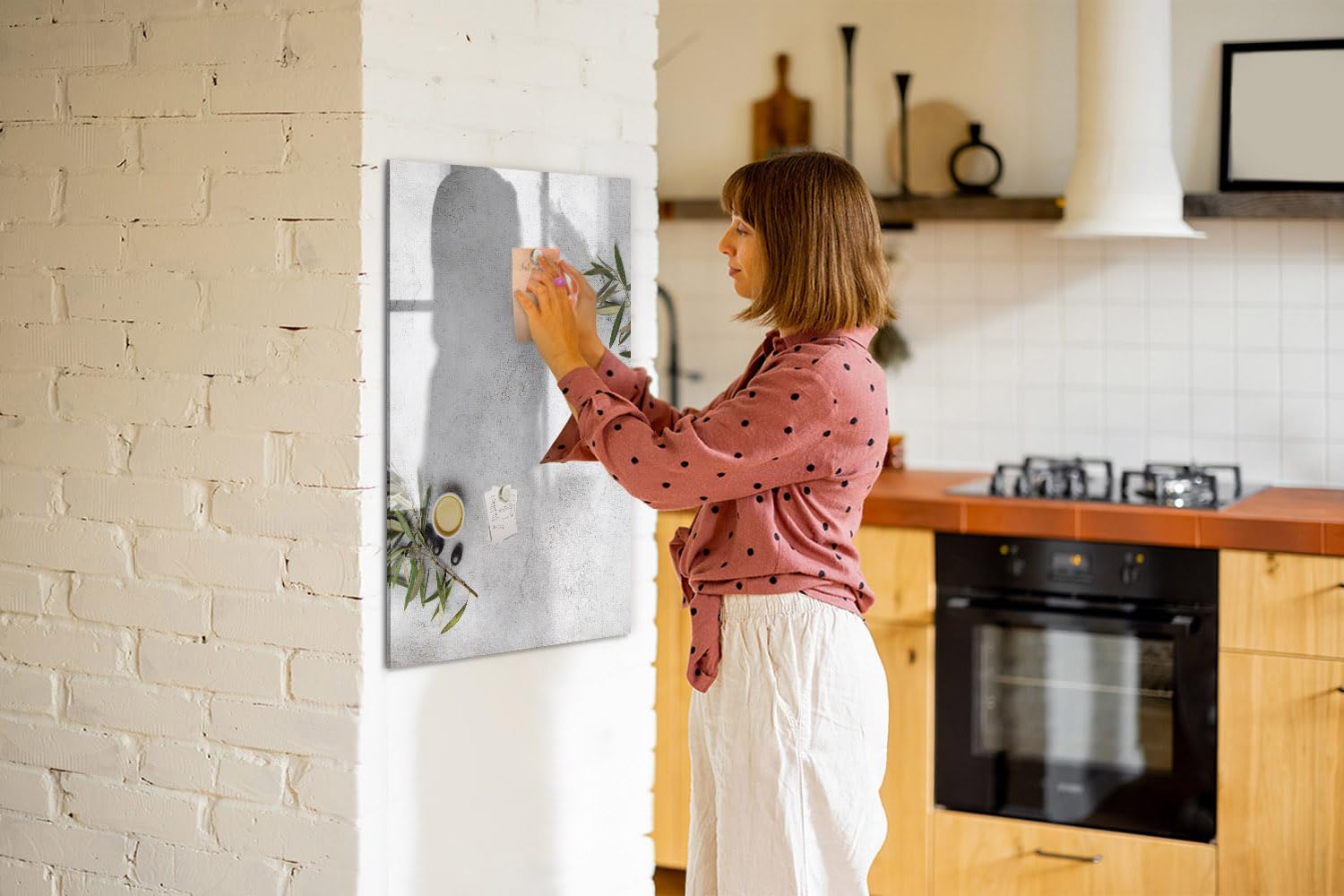 Lavagna Magnetica Elegante in Vetro | Kit Completo con Magneti Neodimio, Pennarello e Pulitore | Perfetta per Ufficio e Casa - 60x40 - Agenda settimanale per bambini