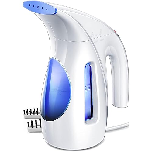 HiLIFE Steamer for Clothes, Portable Handheld Design, 240ml Big Capacity, 700W, Strong Penetrating Steam, Removes Wrinkle, for Home, Office(ONLY FOR 120V)