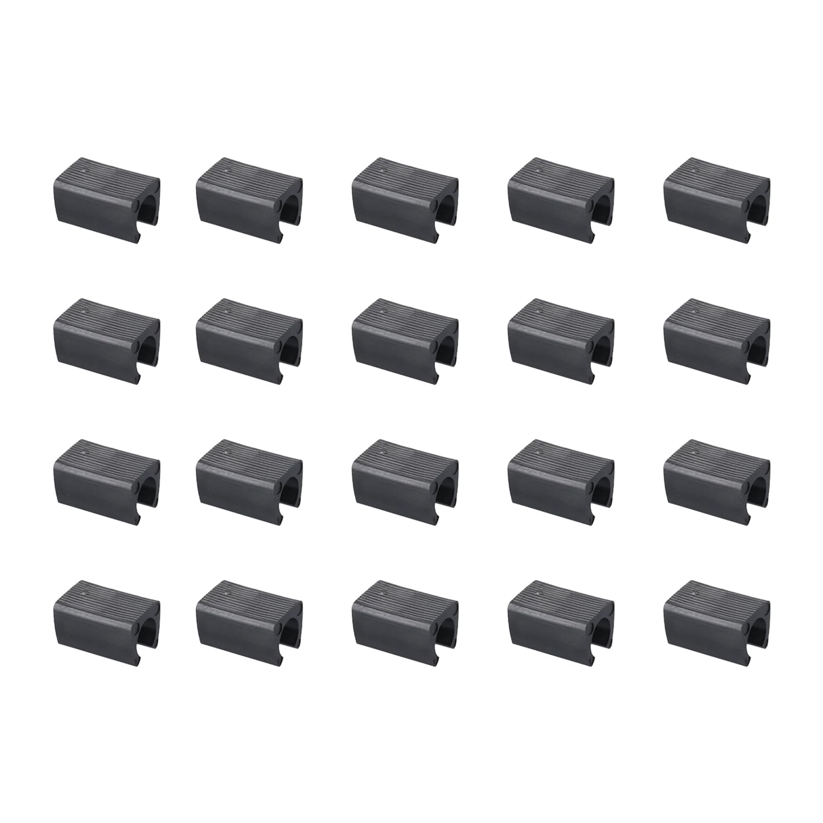 20/40 Pcs Rustic Chair Feet U Shape Floor Glide Tube Cap Cover Foot Pads Rectangle Leg Tips Floor Furniture Legs Rectangle Shock Pads