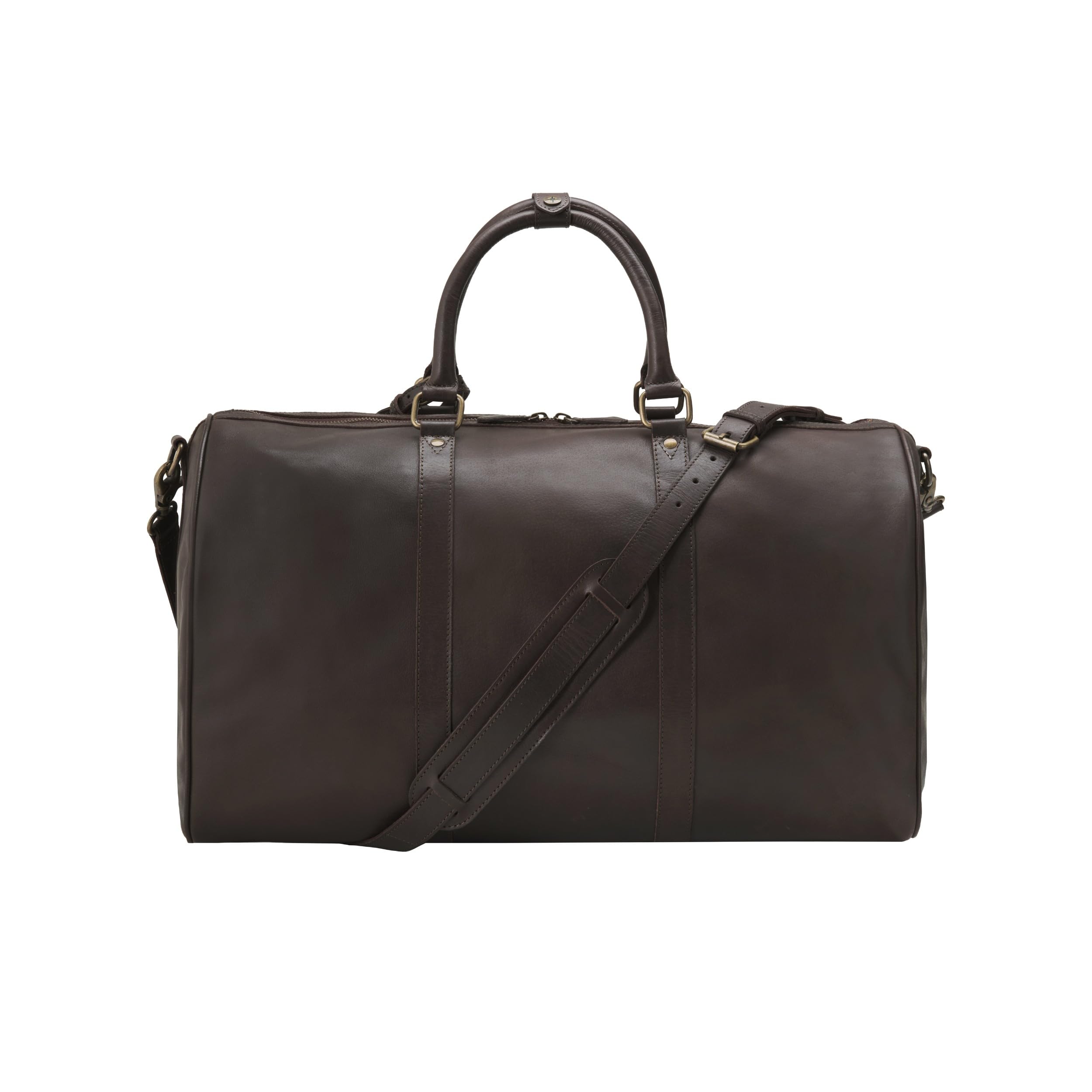 DRAKENSBERG Weekender 'John' - Bolsa de viaje de piel para hombre y mujer, 40 L