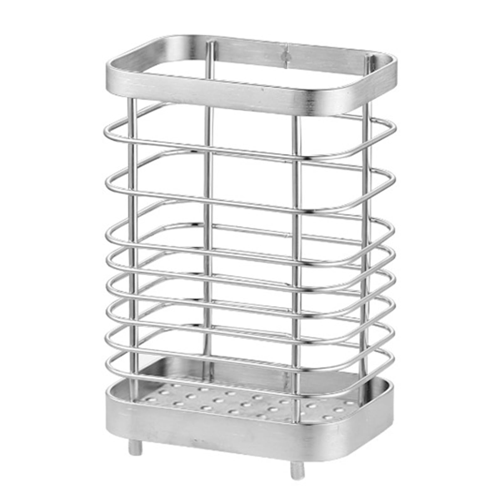 Nodrill Bathroom Organizers Rack Stainless Steel Toothbrush Holder with Strong Adhesive Hold Toothbrush Bath Essential Modern Bathroom Accessory