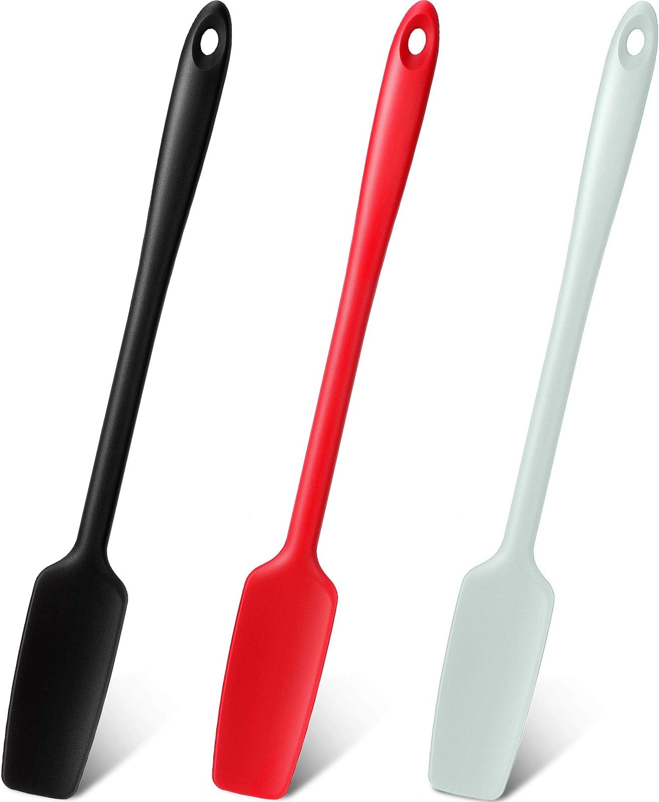 Long Handle Silicone Jar Spatula Kitchen Scraper Spatula