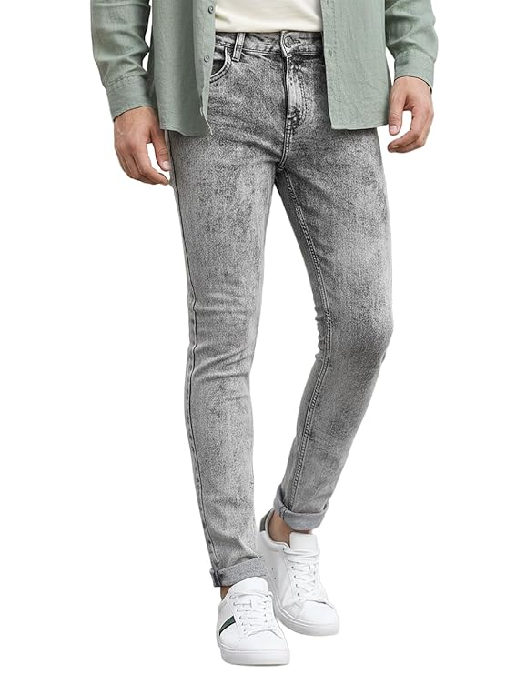 Urbano Fashion Men Mid Rise Regular Fit Washed Jeans Stretchable