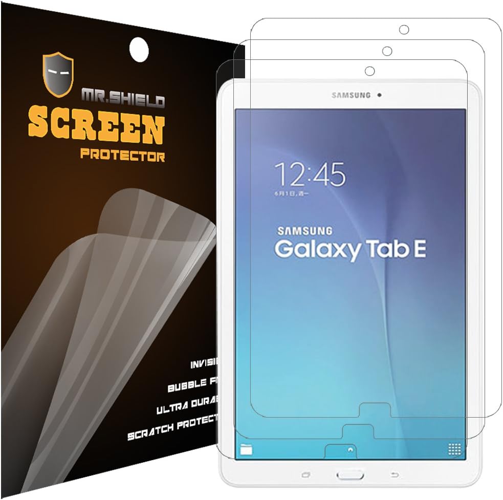 Mr Shield For Samsung Galaxy Tab E 9.6 Inch Anti-glare Screen Protector [3-PACK] with Lifetime Replacement Warranty