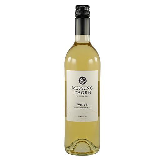 Missing Thorn White Alcohol-removed Albariño Wine by Aaron Pott - Sip Clean Non-alcoholic wine with Tropical Fruit Notes - Low Sugar, Vegan, Gluten-Free, 30 Calories per 5 oz.