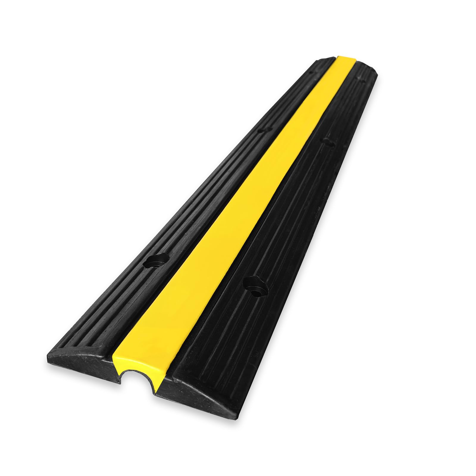 Floordirekt Vesuvius Cable Bridge, Weatherproof Cable Bridge, Lightweight and Striking, Cable Protection Ideal for Trade, Trade Shows and Exhibitions (1 Channel, Lying Down)
