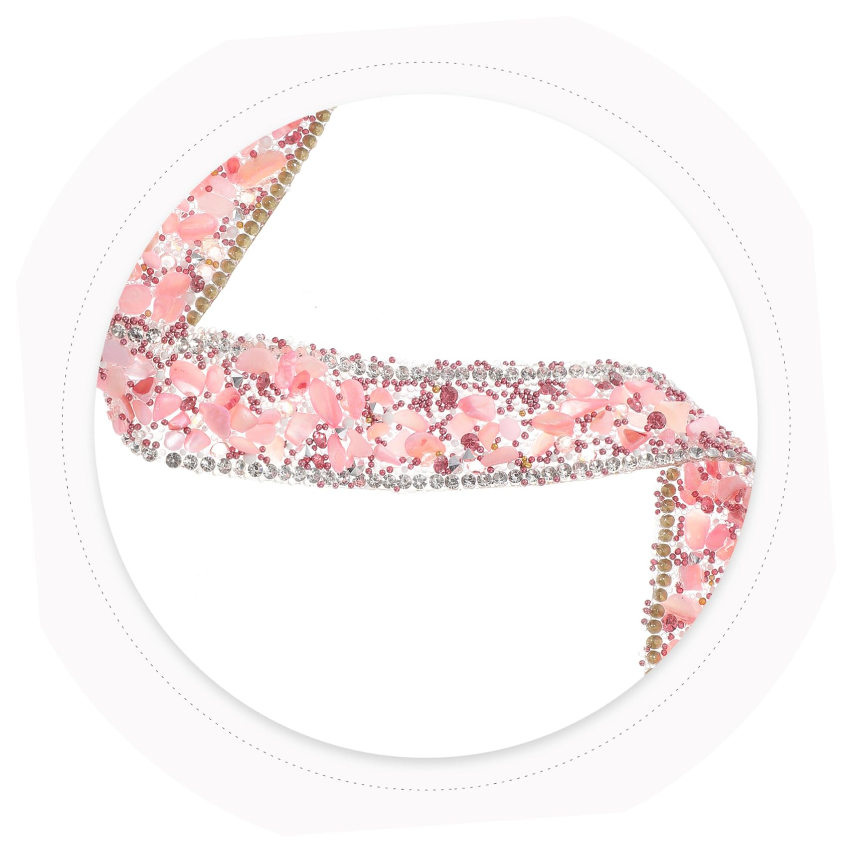 Tofficu 4rollen Dekorativer Strass Trim Zuschneidbar Elegantes Design Für Hochzeiten Und Partys Handgefertigt Kleidung Leicht Anwendbar Hitzebeständig Vielseitig Verwendbar