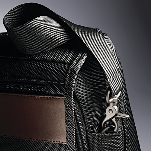 Samsonite Kombi Flapover Briefcase, Black/Brown, One Size #TOP6