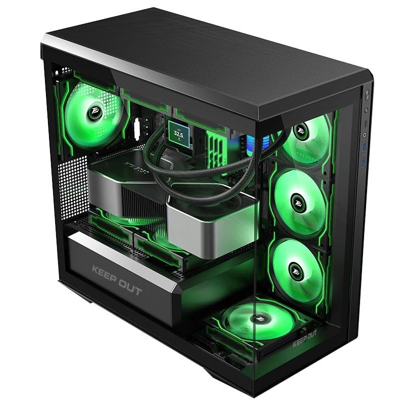Keep Out Caja M-atx XC-905 Pro+ 4FANS HUB Type C
