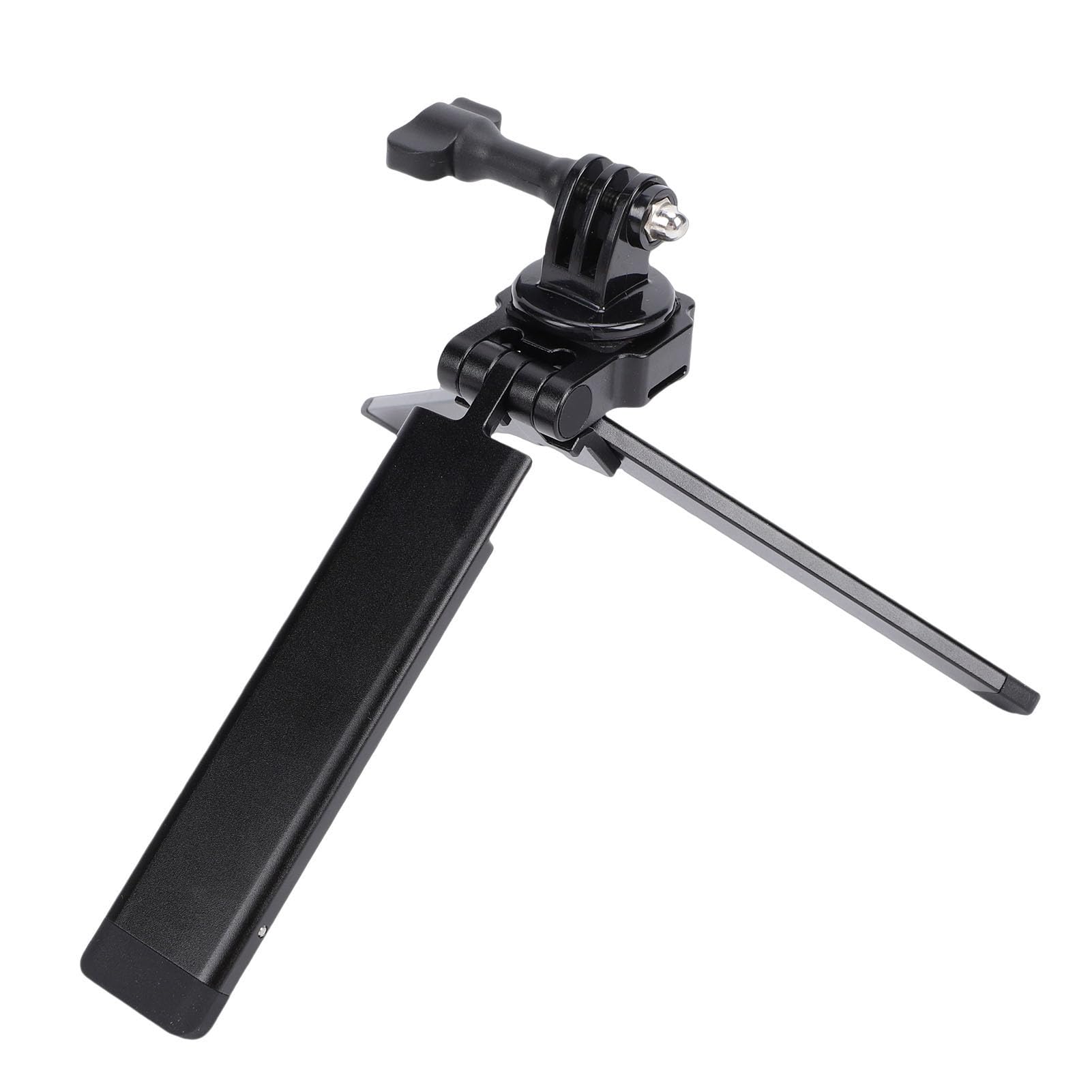 Treppiede Magnetico Pieghevole, Mini Treppiede Portatile in Lega di Alluminio con Angolo Regolabile a 250° e Filettatura Universale da 1/4 di Pollice per Smartphone Action Camera