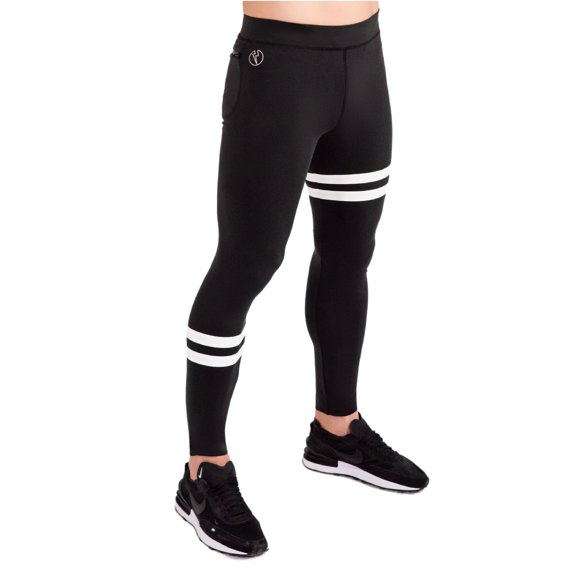Kapow Meggings Men's Touchdown Performance Pro Range - Compression Leggings With Pockets For Workout Performance