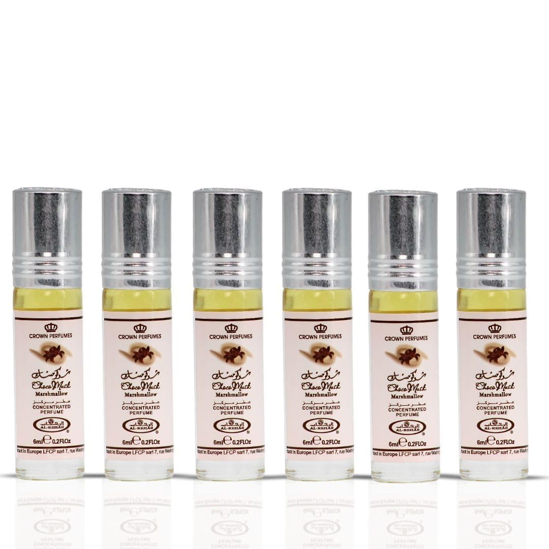 AYAT PERFUMES 50 ml Eau de Parfum Arab für Damen und Herren Hergestellt in Dubai Duftnoten: weißer Moschus Vollmilchschokolade Vanille Zimt Rosen (Choco Musk Marshmallow x6)