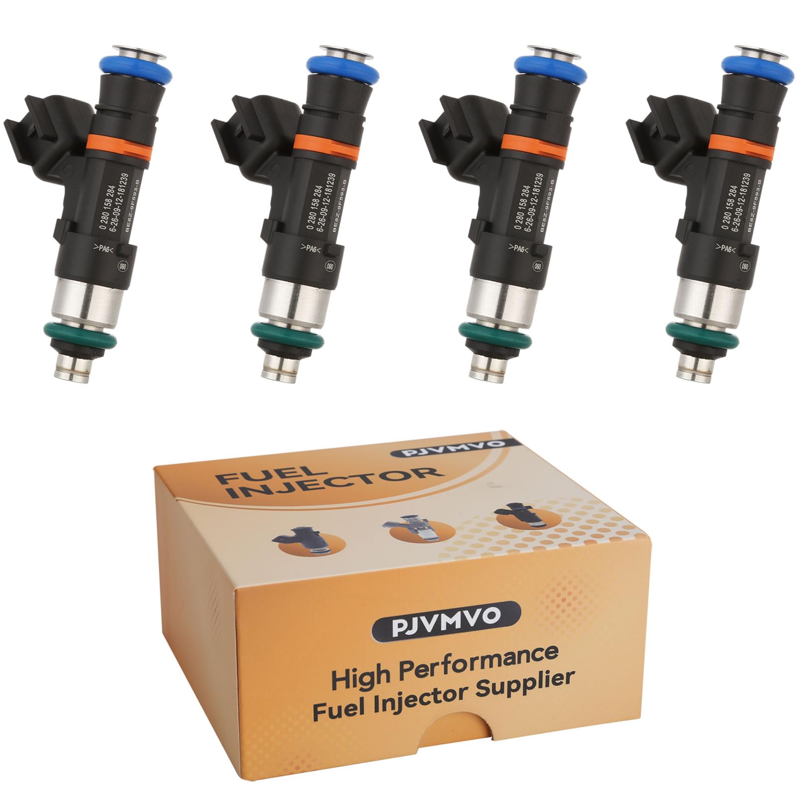 Photo 1 of 0280158284 Naturally Aspirated 1.6L Fuel Injectors,Compatible with/Ford 1.6 Fiesta 2012-2019,Set of 4