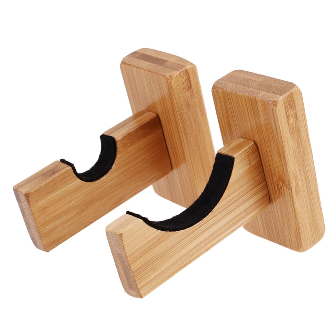 Toyvian 2 Soporte Para Bates De Béisbol De Madera Soportes De Pared Horizontales Estante Exhibir