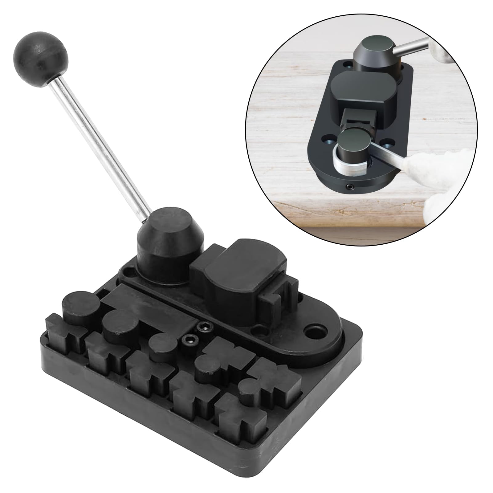 Set di strumenti per piegare anelli e orecchini, macchina pressatrice per la creazione di gioielli per 12/14/16/18/20/22mm, kit di strumenti per piegare anelli e orecchini per gioiellieri, riparazione