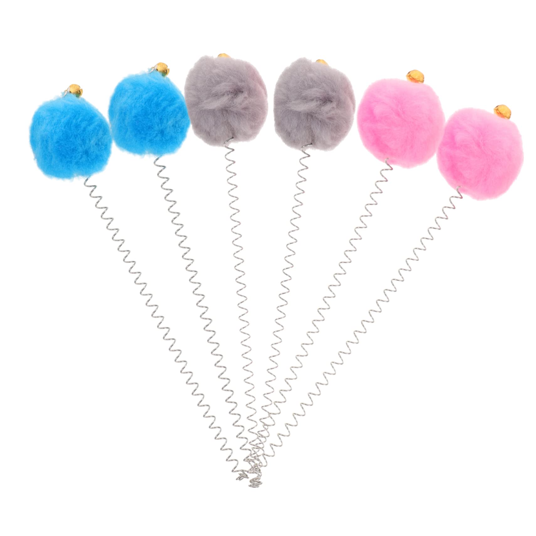 VANZACK 30 Teiliges Katzenspielzeug mit Saugnapf Federnde Katzenangel aus Robustem Material Interaktives Spielset für Katzen Fördert Bewegung und Stressabbau Buntes Design Blau