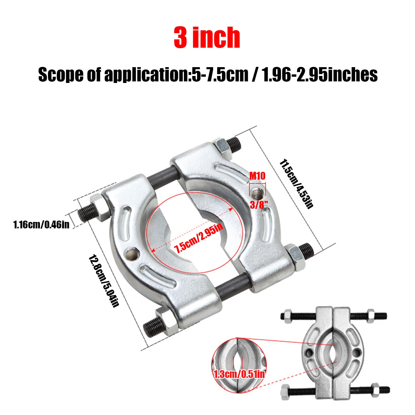 Estrattore Cuscinetto Per Moto Strappata-Cuscinetto Per Auto | Estrattore per Manutenzione del Veicolo Per Veicoli SUV Veicolo Ricreativo Berline Camion Workshop Garages