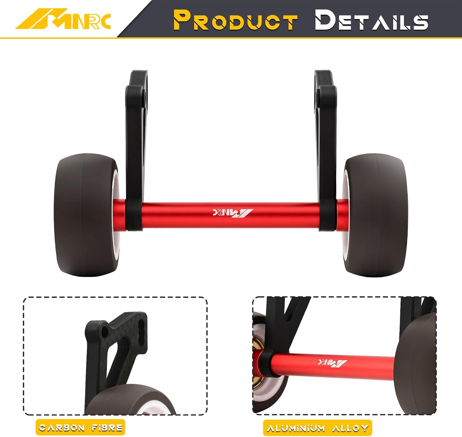 for Arrma 1/8 Notorious Kraton Wheelie Bar 6S EXB 4X4 RTR V6 Carbon Fiber Adjustable Angle Upgrade Part Red