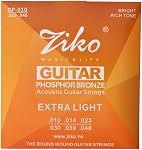 Volumoon Classical Guitar Strings, Gold and Silver Wire Acoustic Guitar String, Phosphor Bronze Wrapped Steel, 3 Diameter Styles for Various Different Classical Guitars (Extra Light)