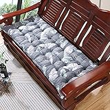 Genérico cojín del Asiento, Cojín de 2 a 3 plazas de Espuma Suave para Muebles, cojín Grueso para sofá Interior, colchón Rectangular Lavable para jardín al Aire Libre/Columpio/Tumbona/Tatami
