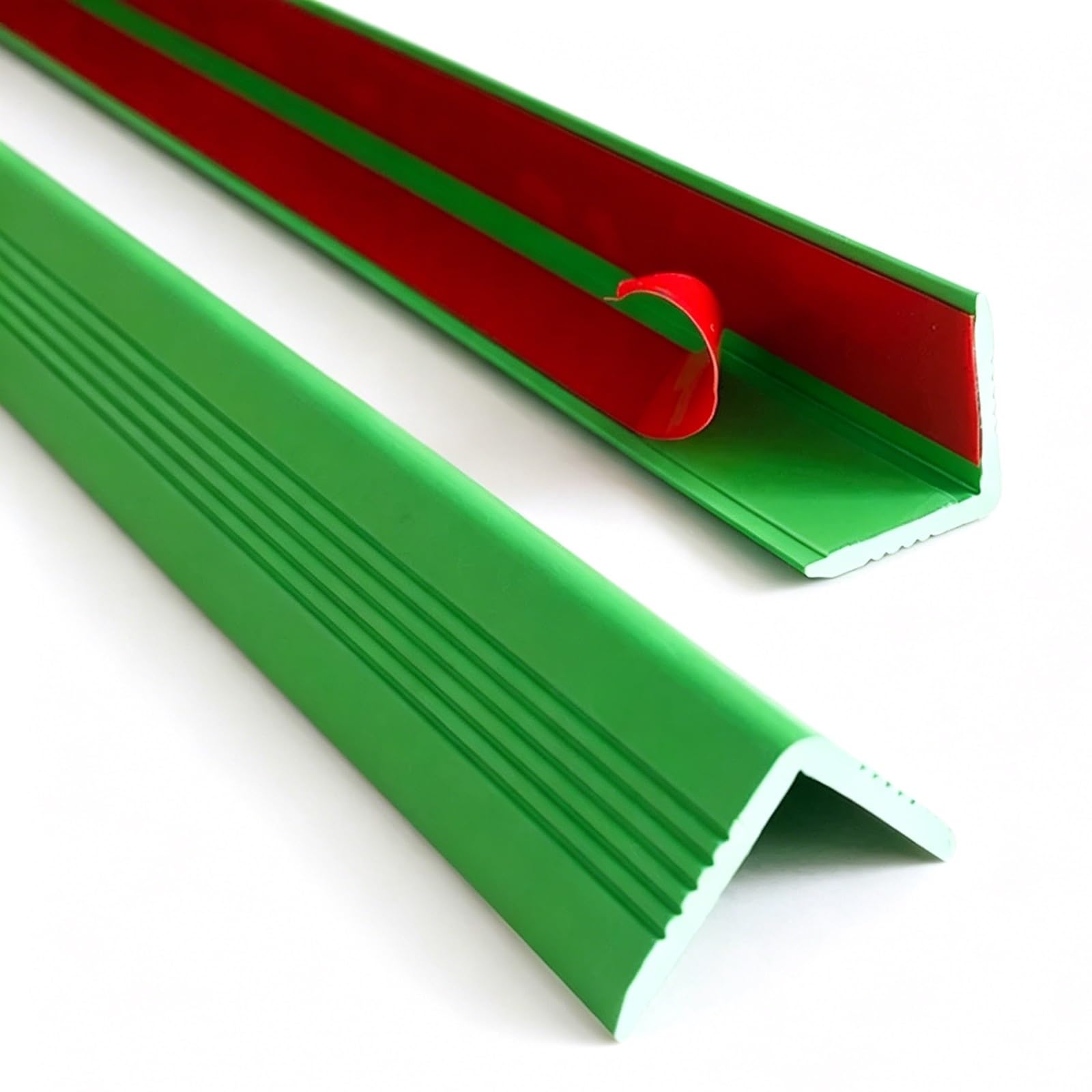 L Shape Wall Corner Protector, PVC, Self Adhesive Backing, Corner Guards, 0.1in W, Self Adhesive, for Table Wall Bed Stair(Green,1.2m/3.9ft)