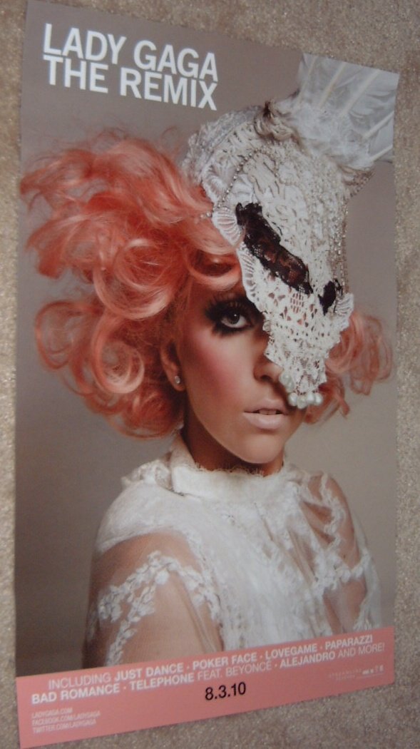 Lady Gaga - The Remix - Promotional Mini Poster
