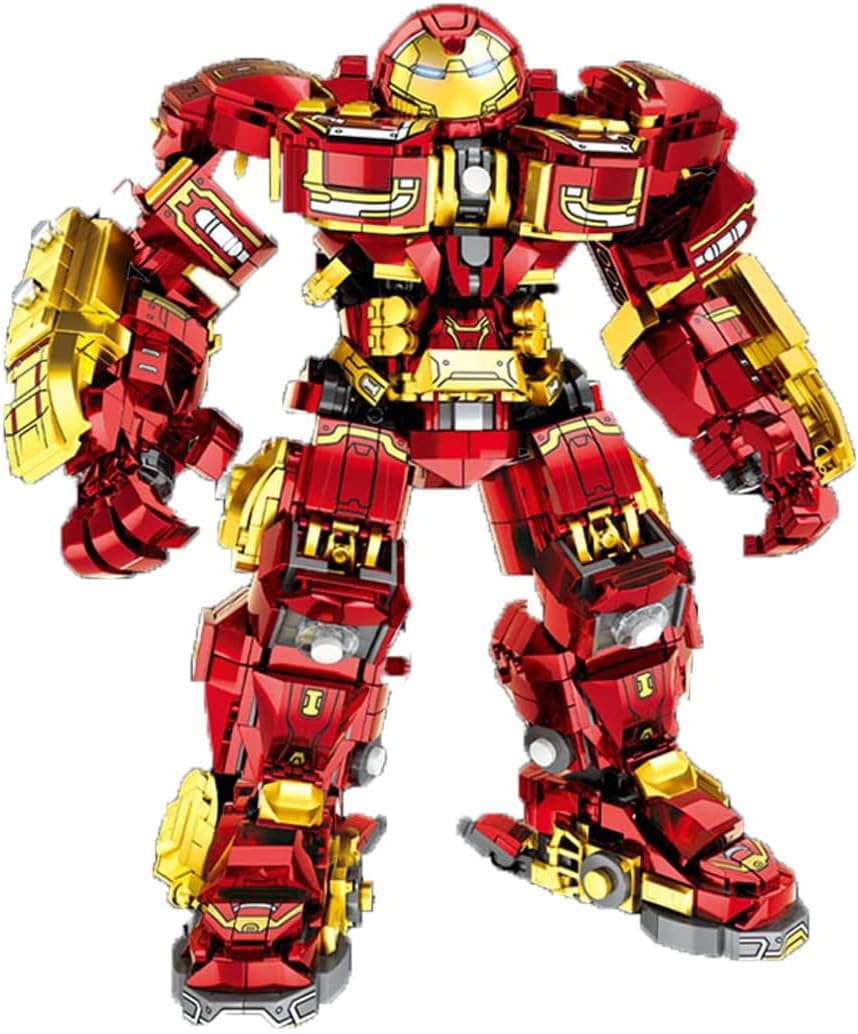 Juego de construcción antiHulk de superhéroe, Marvel Avengers Iron Man, LEGO y Iron Man Fan de regalo coleccionable (586 piezas)