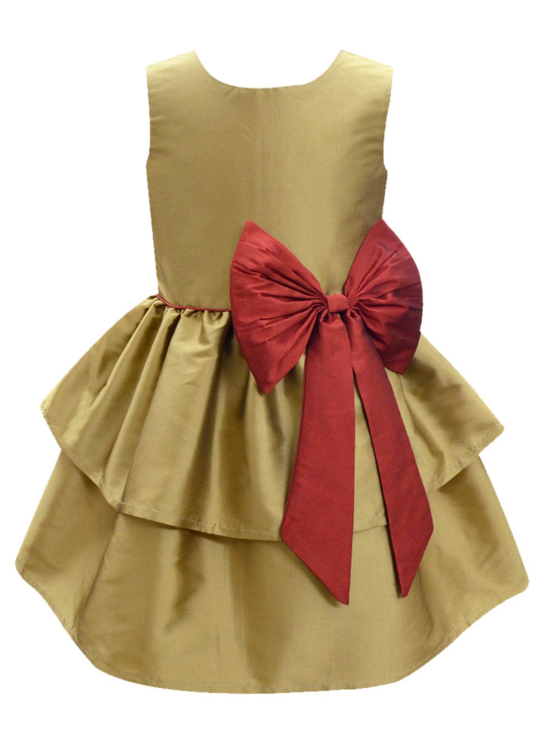 A.T.U.N. (ALL THINGS UBER NICE) Girls Solid Round Neck Dress | Knee Length Sleeveless Camilla Dress and Special Occasions