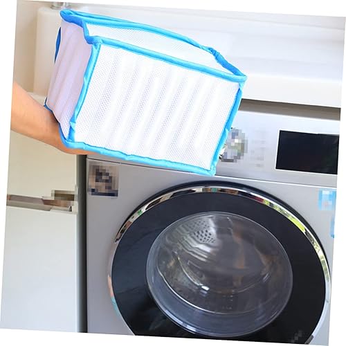 Miniatura 3 de Alipis Artefacto de lavado de zapatos bolsa de lavandería de malla zapatos bolsa de lavado para lavadora alta resistencia