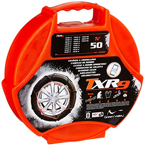 Chaînes TXR9 N° 50 équipement hiver pneu neige Greenvalley 949050 croisillons