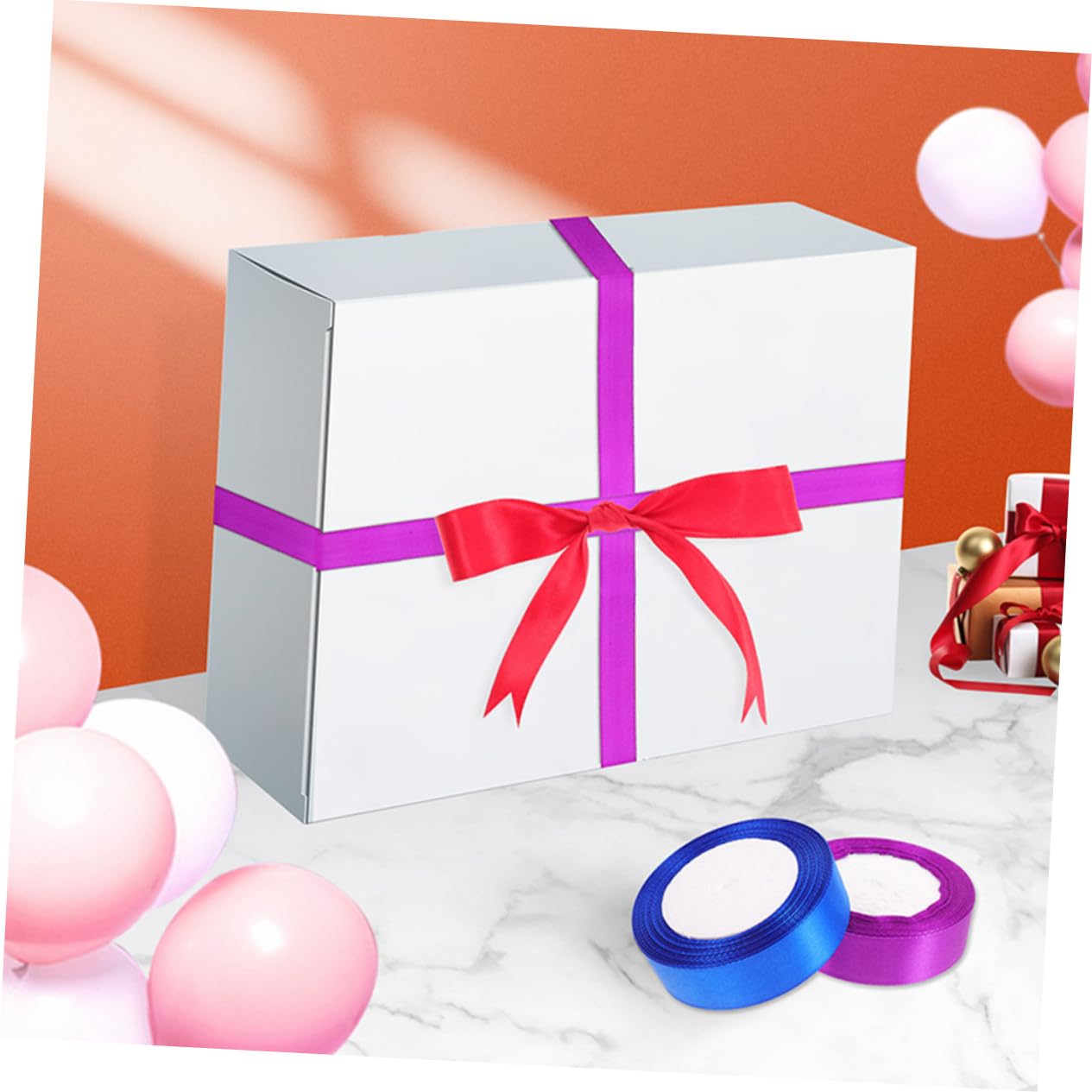 GALPADA 12rollen Farbige Geschenkbänder aus Polyester Dekorative Verpackungsbänder für Geschenke Bastelarbeiten und Blumendekorationen Zufällige Farbe